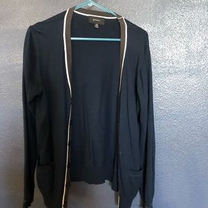 Men’s Navy Blue/White/Dark Grey cardigan